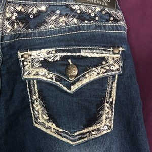 Capri denim jeans